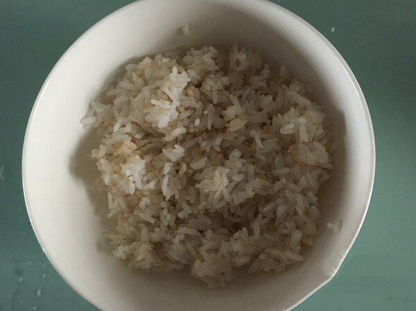 Prepare a bowl of leftover rice