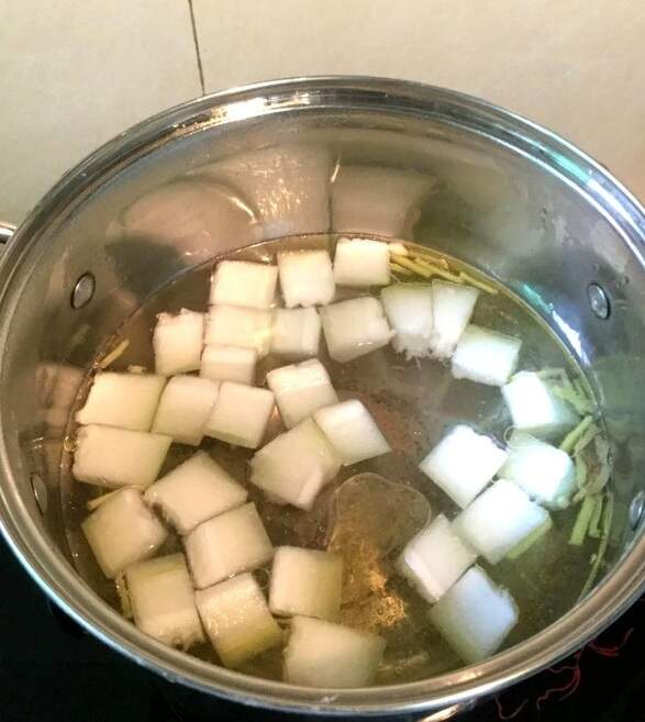 Add the cut wax gourd