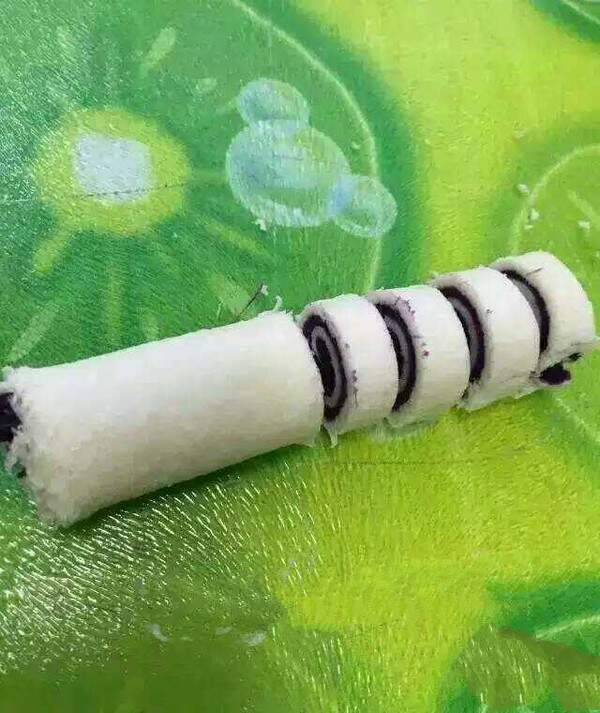 Roll up the bread