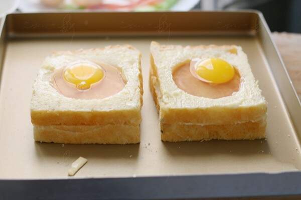Cover with cut out toast