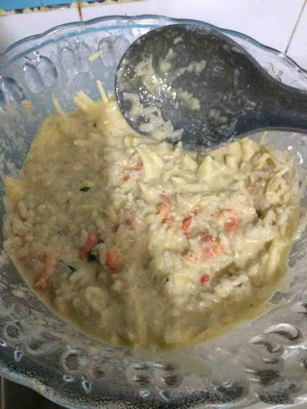 Add cold water to make paste