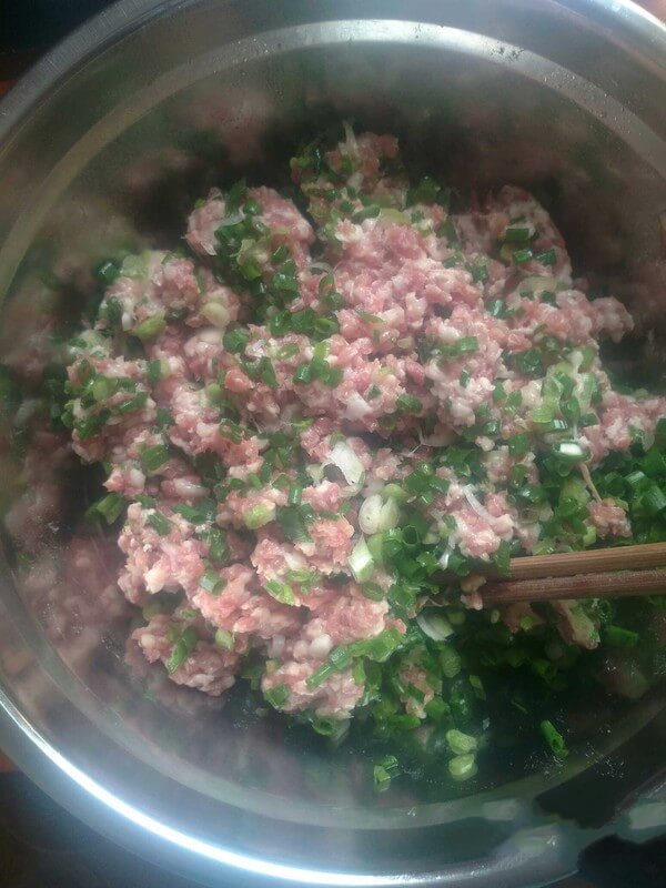 Chop the pork